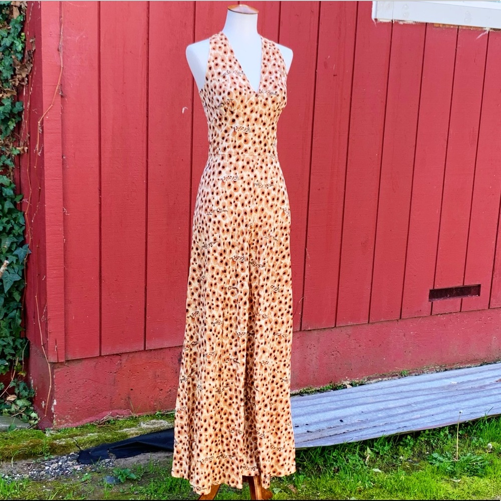 SOLD Elegant Miss Animal Print Palazzo Jumpsuit - Picture 7 of 7